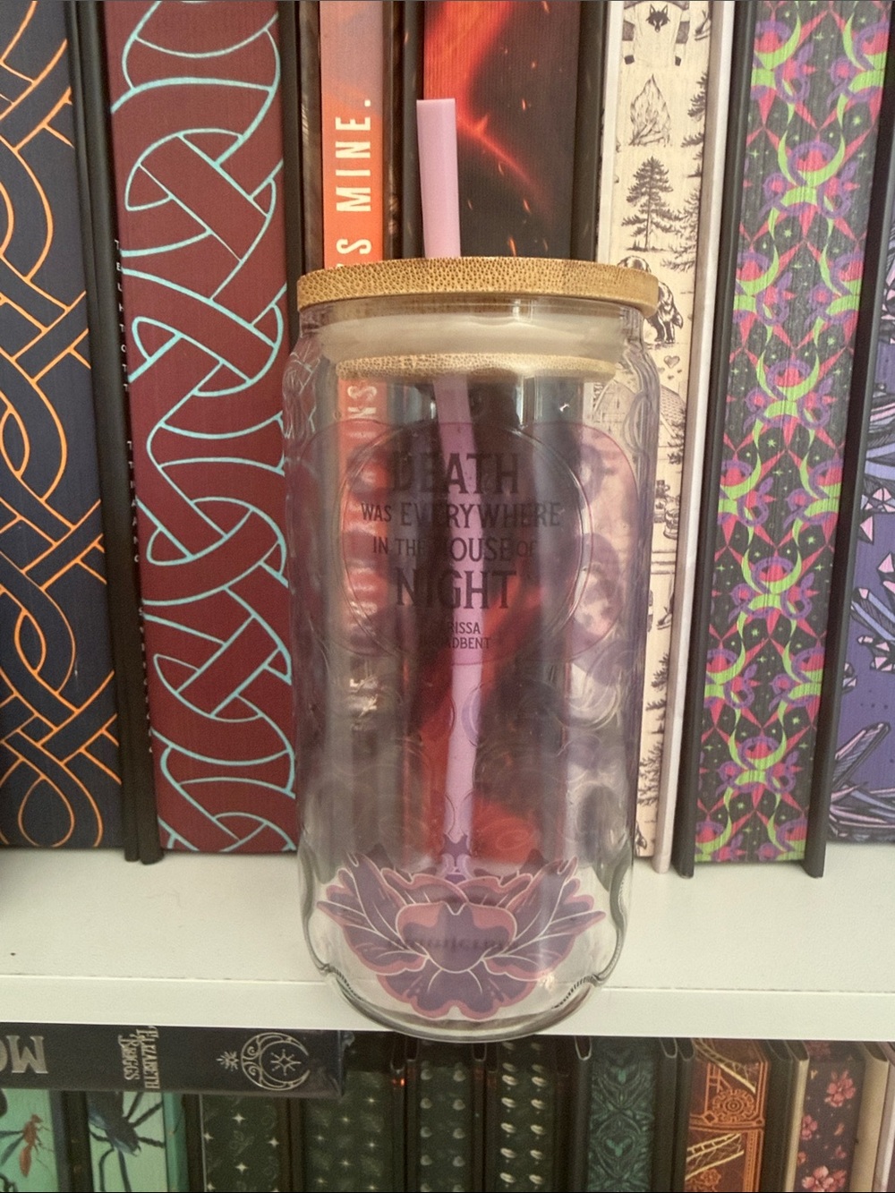 Serpent and the Wings of Night glass tumbler